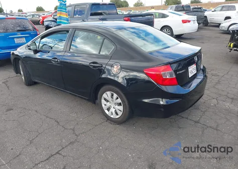 2012 Honda Civic Lx из США, поврежденный, VIN 19XFB2F51CE353071